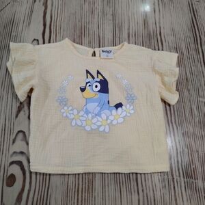 Girl's Light Yellow 2T Bluey Shirt